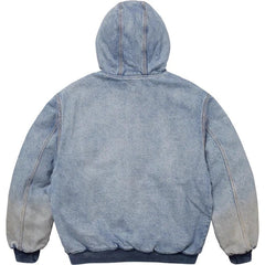 Supreme Reflective Arc Hooded Work Jacket Denim