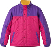 Oliver Tree Inspired Color Block Puffer Jacket | 90s Retro Purple Pink Coat