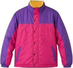 Oliver Tree Inspired Color Block Puffer Jacket | 90s Retro Purple Pink Coat