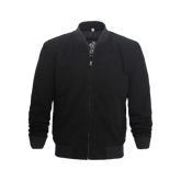 Adamsville Men's Black Suede Bomber Jacket