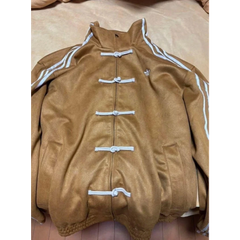 Adidas Year of the Snake Track Jacket – Mustard Suede Leather | China Exclusive Edition