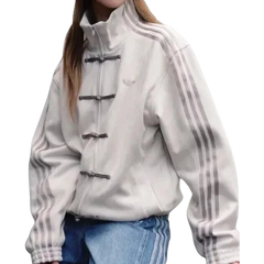 Adidas China Year of the Snake Jacket – White Suede Striped Limited Edition