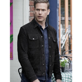Alaric Saltzman Legacies Suede Black Jacket