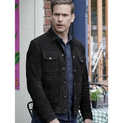 Alaric Saltzman Legacies Suede Black Jacket