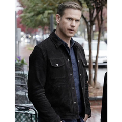 Alaric Saltzman Legacies Suede Black Jacket