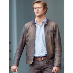 Angus MacGyver Distressed Brown Leather Jacket