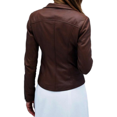 Arrow Lyla Michaels Brown Leather Jacket