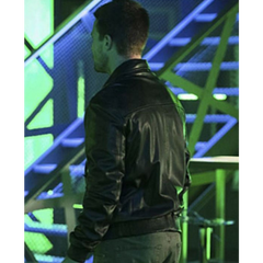 Arrow Oliver Queen Black Bomber Jacket