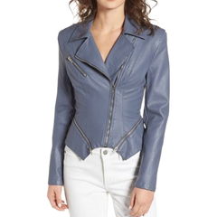 Arrow S07 Felicity Smoak Grey Leather Jacket