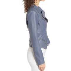 Arrow S07 Felicity Smoak Grey Leather Jacket