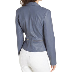 Arrow S07 Felicity Smoak Grey Leather Jacket