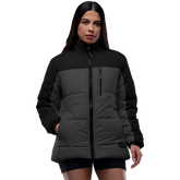 Ashley Black and Gray Puffer Jacket