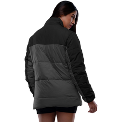 Ashley Black and Gray Puffer Jacket