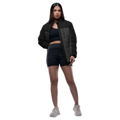 Ashley Black and Gray Puffer Jacket