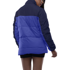 Ashley Womens Two Tone Blue Puffer Jacket