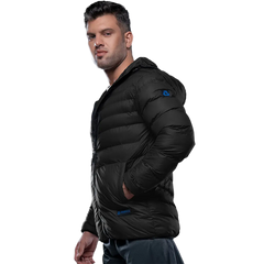 Austin Puffer Jacket Black with Hood