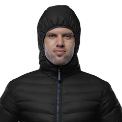 Austin Puffer Jacket Black with Hood