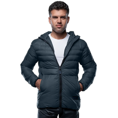 Austin Puffer Jacket Navy with Hood
