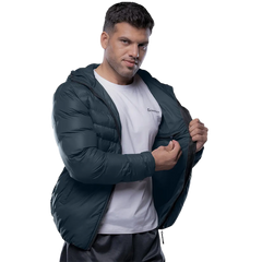 Austin Puffer Jacket Navy with Hood