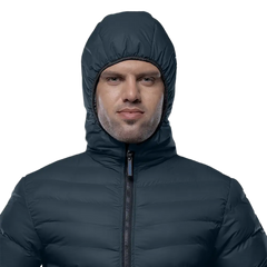 Austin Puffer Jacket Navy with Hood