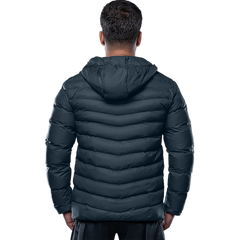 Austin Puffer Jacket Navy with Hood