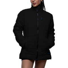 Azaria Womens Black Insulated Puffer Jacket