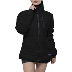 Azaria Womens Black Insulated Puffer Jacket