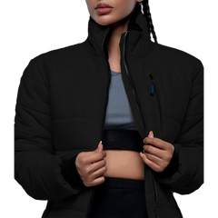 Azaria Womens Black Insulated Puffer Jacket