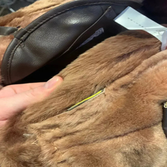 B3 RAF Brown Unisex Bomber Flying Aviator Fur Irvin Real Shearling Leather Jacket