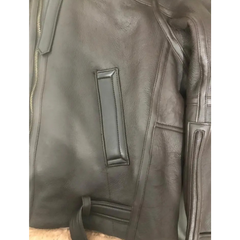 B3 RAF Brown Unisex Bomber Flying Aviator Fur Irvin Real Shearling Leather Jacket