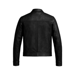 Bickford Men's Black Real Leather Biker Jacket