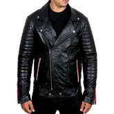 Blue Valentine Ryan Gosling Leather Biker Jacket Black