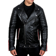 Blue Valentine Ryan Gosling Leather Biker Jacket Black