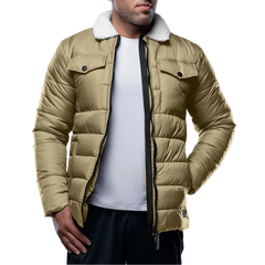 Bryce Beige Puffer Jacket Men's