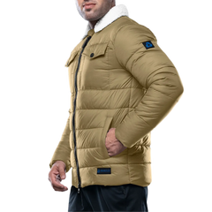 Bryce Beige Puffer Jacket Men's