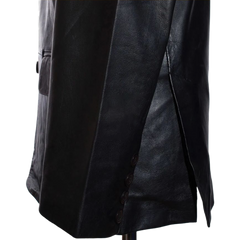 Carter Black Men's Smart 2 Button Real Lambskin Leather Blazer Jacket