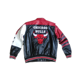 Chicago Bulls NBA Fan Varsity Real Leather Jacket
