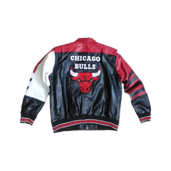 Chicago Bulls NBA Fan Varsity Real Leather Jacket