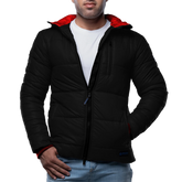 Colby Black Hooded Puffer Jacket for Men - Insulated Winter Jacket