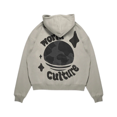 Culture Heritage - World Culture V2 Hoodie | Pebble Grey