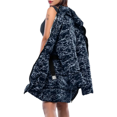 Dalia Women’s Blue Duck Down Coat - Insulated Puffer Jacket