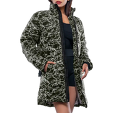 Dalia Women’s Green Duck Down Coat - Insulated Puffer Jacket