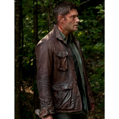 Dean Winchester Supernatural S07 Brown Leather Jacket