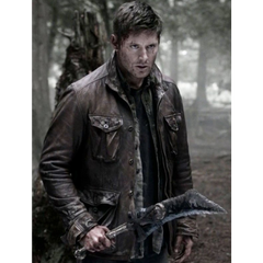 Dean Winchester Supernatural S07 Brown Leather Jacket