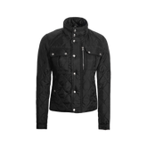 Delphia Black Quilted Jacket for Women - Lightweight Jacket