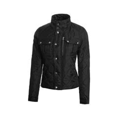 Delphia Black Quilted Jacket for Women - Lightweight Jacket