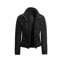 Delphia Black Quilted Jacket for Women - Lightweight Jacket