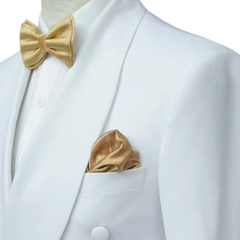 Denson Men's Shawl Lapel Off White Two Piece Tuxedo