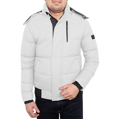 Desmond Men's White Puffer Jacket