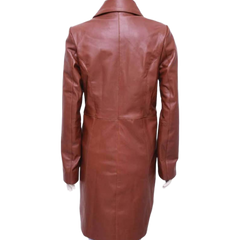 Doctor Who Catherine Tate Double Breasted Leather Coat
